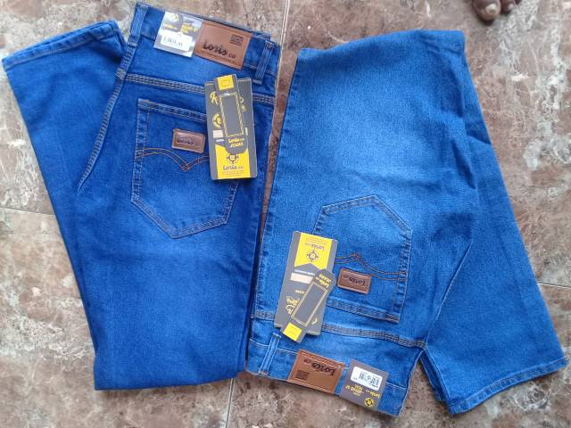 Celana Jeans Panjang Denim Pria Jumbo Standar Fit Jeans Big Size Pria