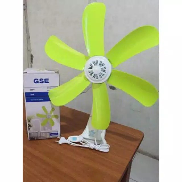 Kipas Angin Jepit 6 Baling GSE 650 Dinding Listrik Mini Portable Murah