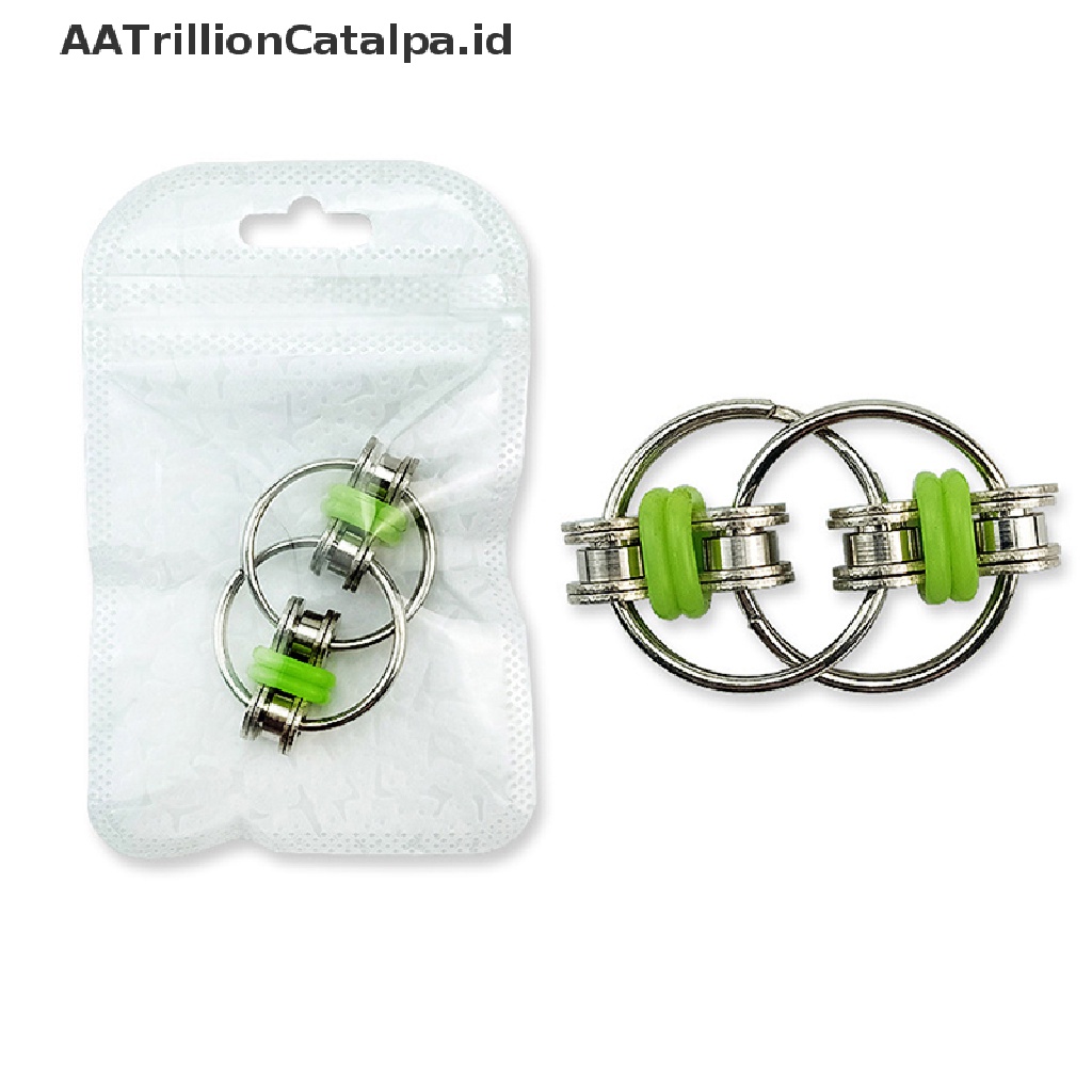 Aatrillioncatalpa EDC Hand Fidget Spinner Model Gantungan Kunci Ukuran 5.5x2.8cm Untuk Autisme