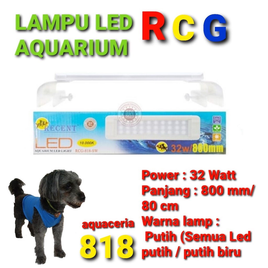 LAMPU LED AQUARIUM RCG 818 LAMPU DUDUK