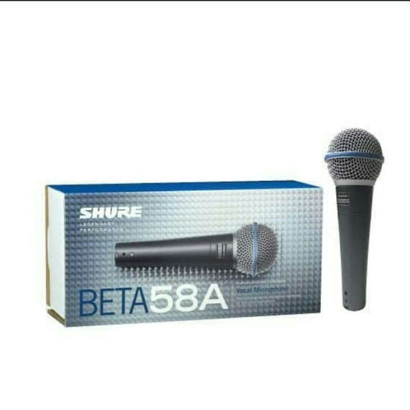 Mic Kabel Shure Beta 58 Legendary Vocal Artis - ( Mic Saklar / Non Saklar )