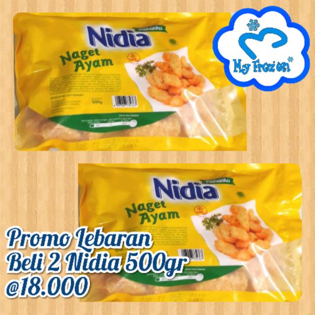 

Chiken Nuget Nidia 500gr