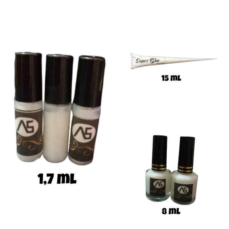 Lem Henna | Lem Kulit | Henna Waterproof | Glitter Gems Henna 1.7 ml 8 ml 15 ml agar hena merekat kuat dan awet di kulit