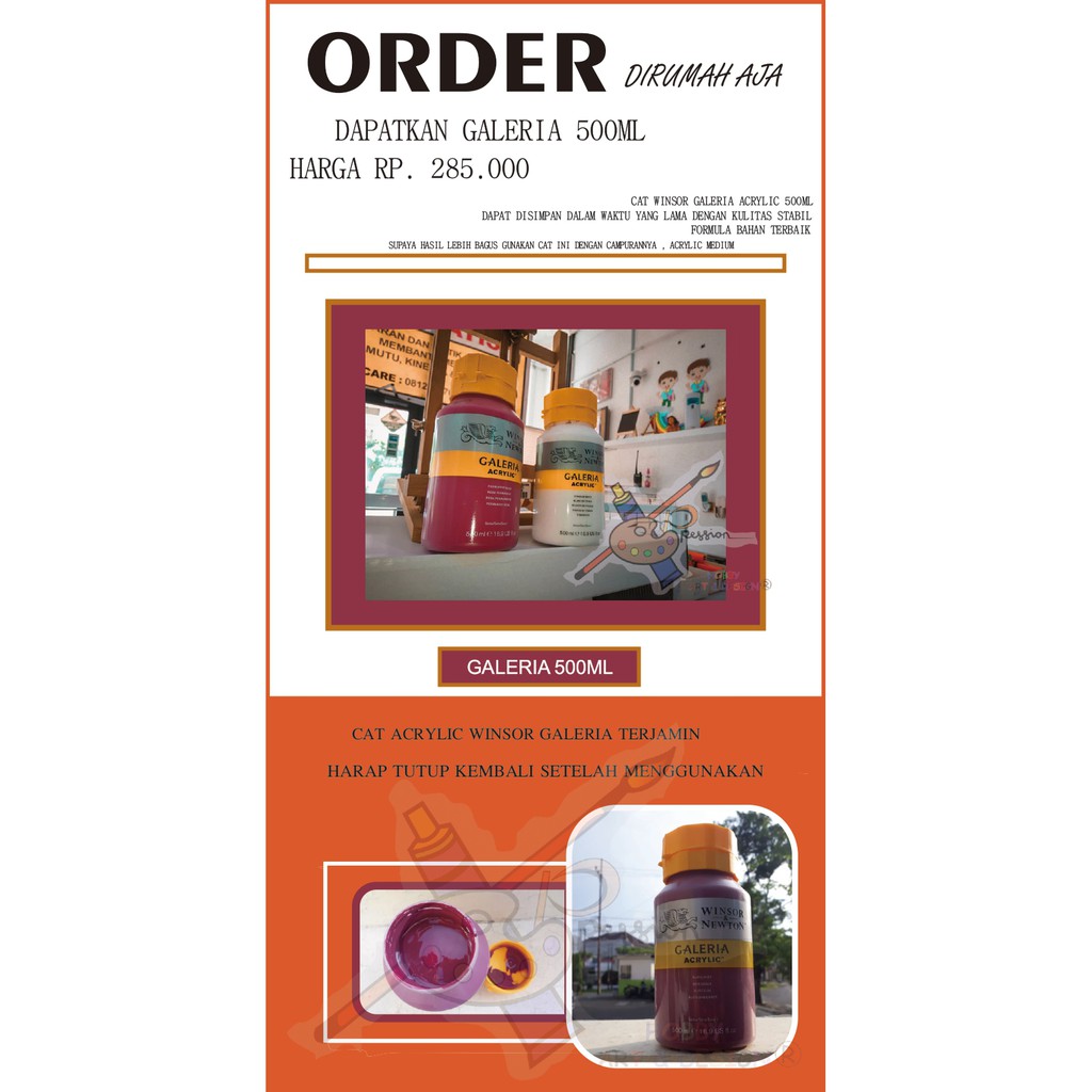 

WINSOR GALERIA CAT ACRYLIC 500ML