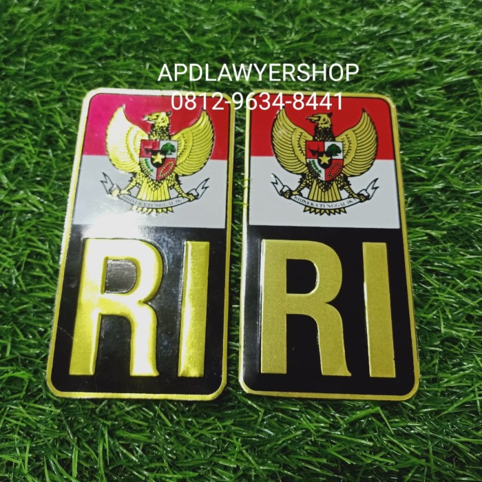 

STIKER EMBOSS REPUBLIK INDONESIA (RI) SEPASANG