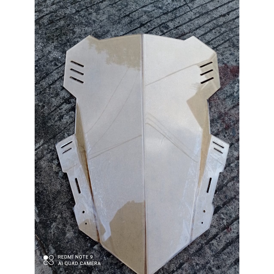 WINDSHIELD VISOR TOURING BENING SMOKE 50CM VERZA NVL VIXION MT25  NVL VIXION YAMAHA NEW VIXION | FZ150I VISOR CUSTOM VISOR VIXION WINDSHIELD VISOR VIXION VARIASI VIXION VISOR TOURING WINDSHIELD TOURING BYSON NEW VISOR BYSON YAMAHA