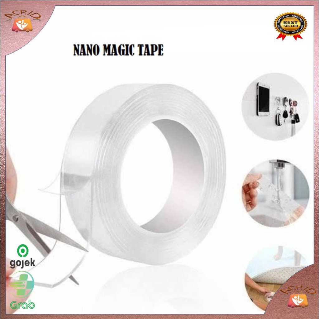

{ACP.ID} DOUBLE TAPE SUPER 1MM 1 METER / DOUBLE TAPE ISOLASI BENING 2 SISI SUPER KUAT TANPA BEKAS