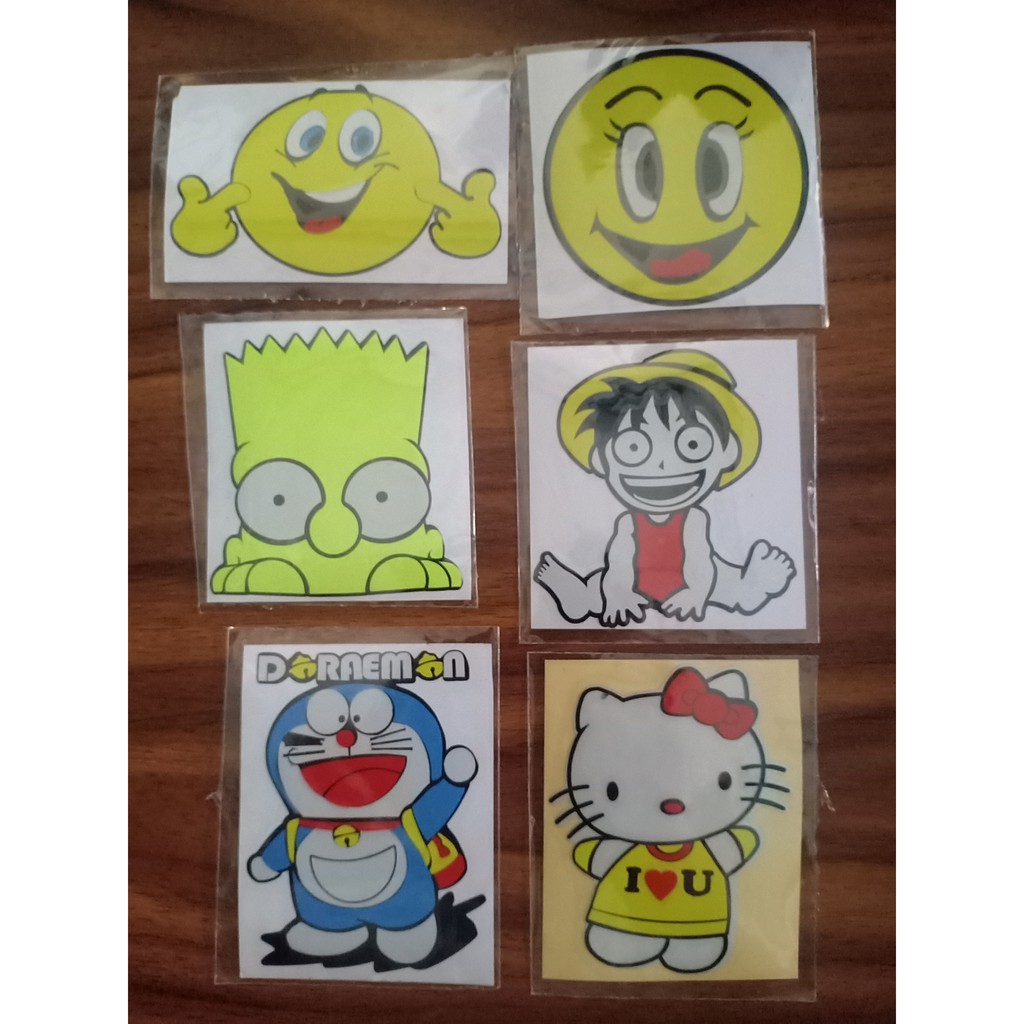 

Sticker cutting smile simsons Doraemon hello Kitty one peace