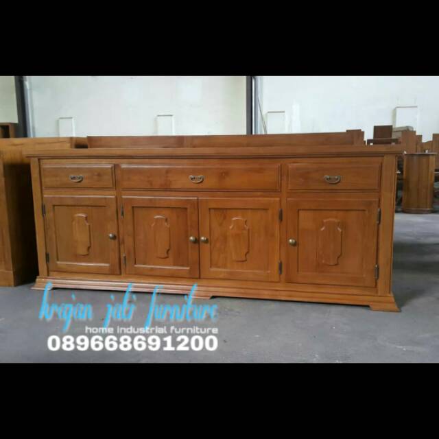 meja dapur jati/lemari piring/bufet jati