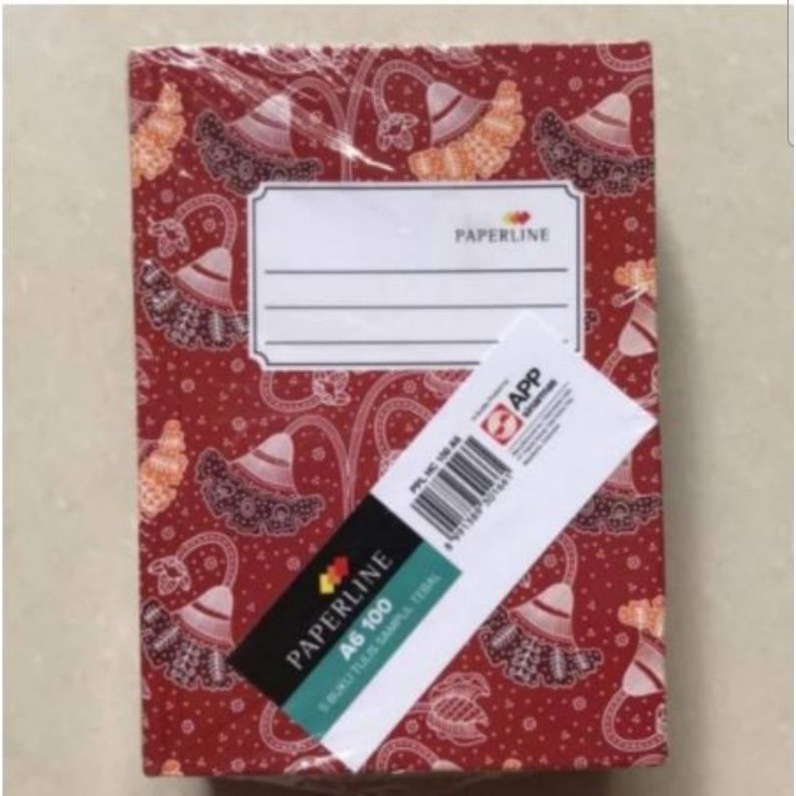 

BUKU TULIS HARD COVER A6 OCTAVO PAPERLINE ISI 100LEMBAR