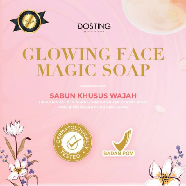 [BPOM] Sabun DOSTING Glowing Face Magic Soap 60gr