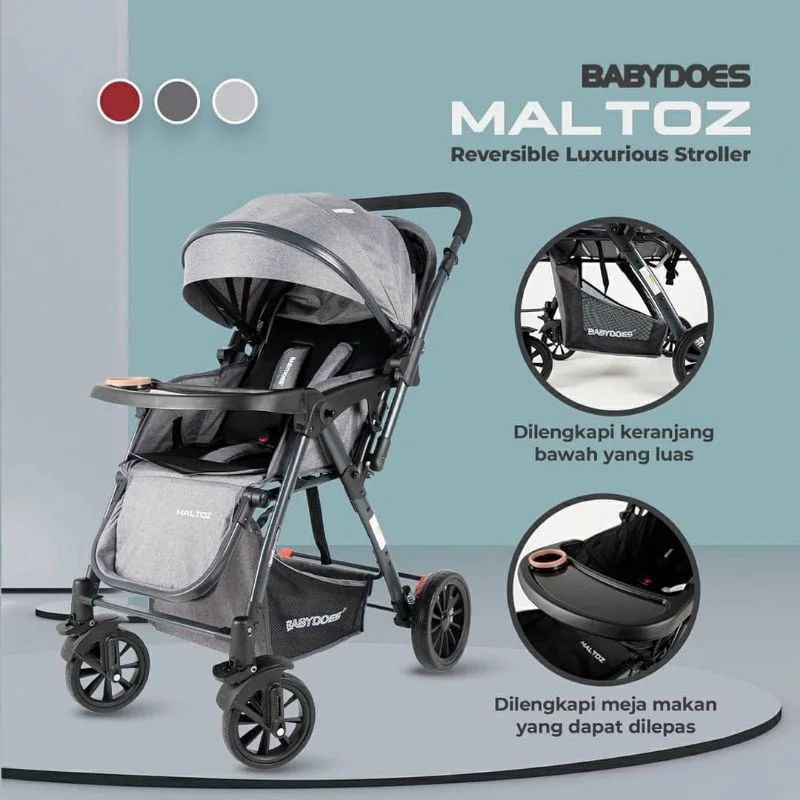 Babydoes Maltoz CH-BL 821SN Reversible Luxurious Stroller