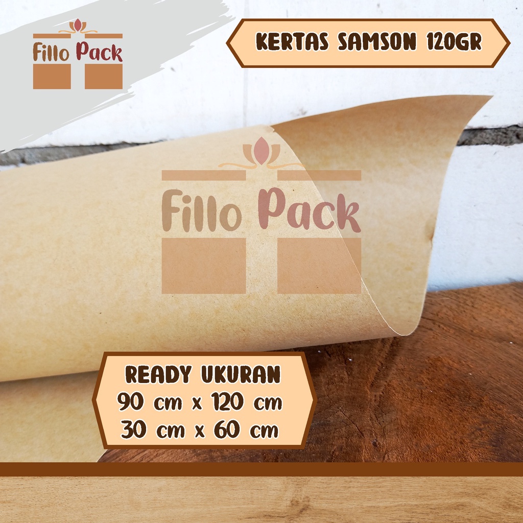 

Kertas samson 120gr/kertas untuk paper bag/kertas coklat