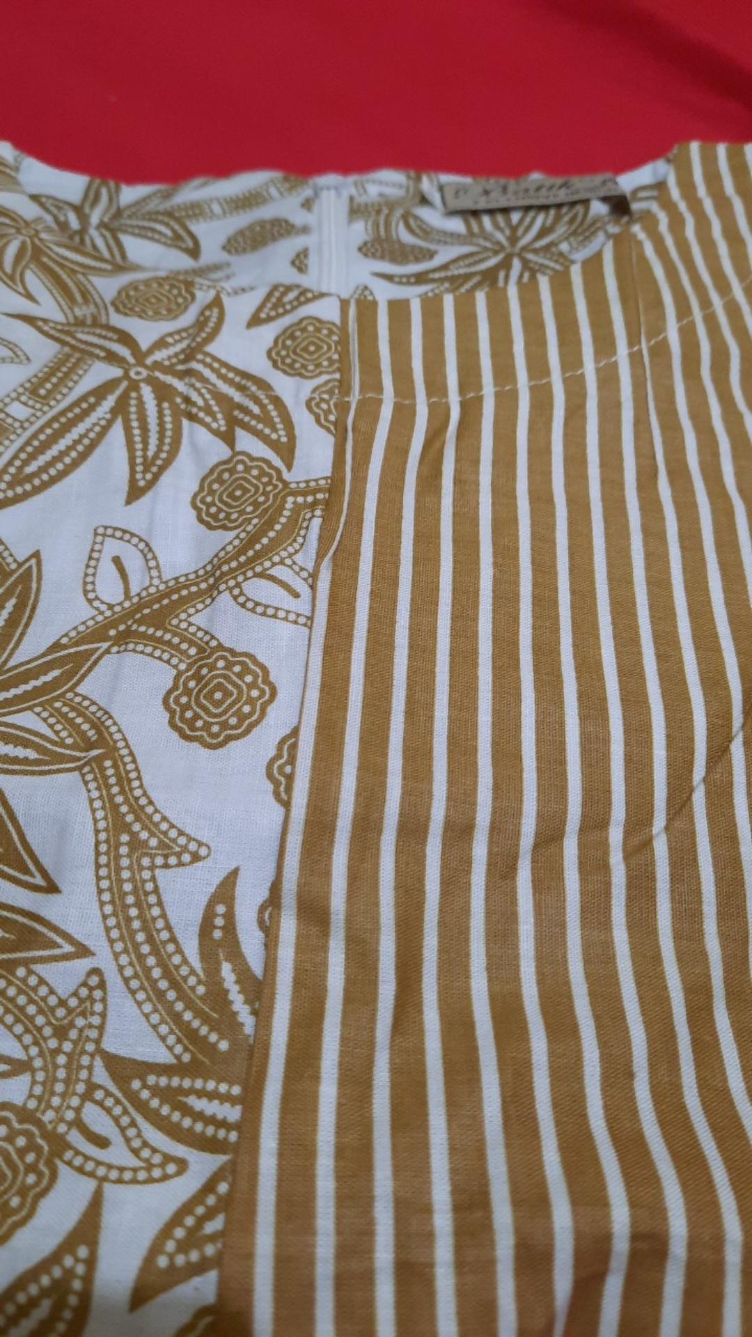 Tey-17 Batik Wanita Asj Sa Hrb026 Kenongo Kemeja Tosca Pendek