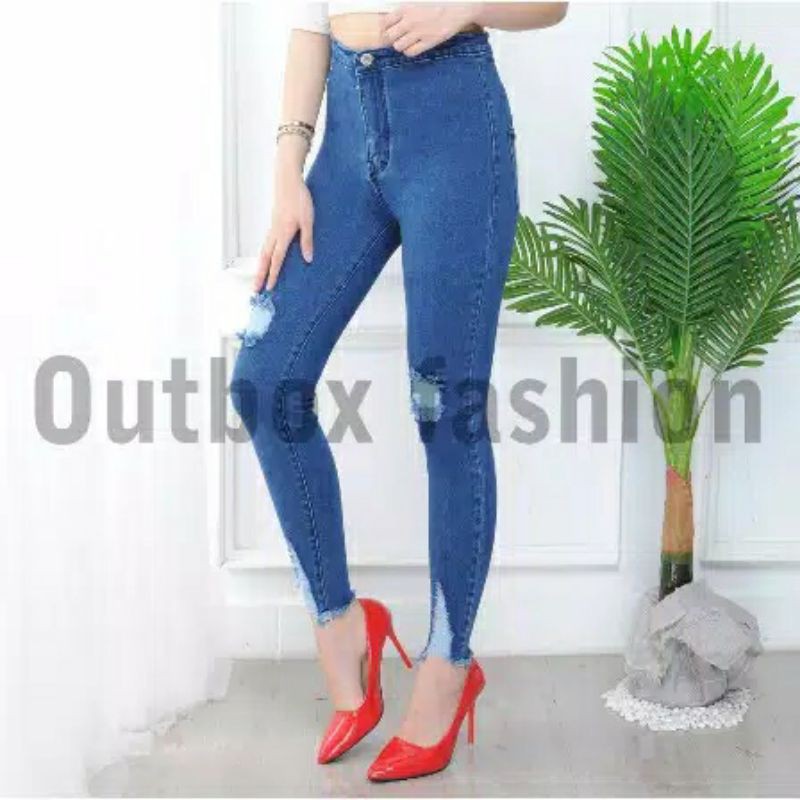 fourfashion celana jeans ripped EGYU oubox LB