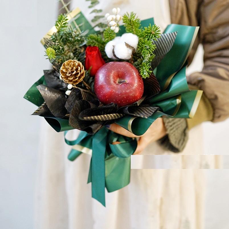 

[20 LEMBAR] Flower Wrapping Paper Varian List Gold Solid Emas Kertas Buket Bunga Cellophane Florist Kertas Kado