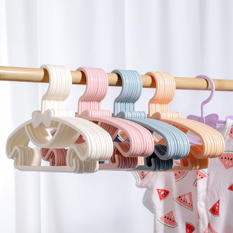 HIPPO LAND Gantungan Baju Anak Tebal 29.5cm PP Kid Clothes Hanger Multifungsi Warna Warni 290