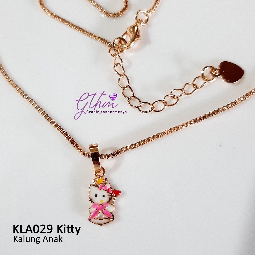 Kalung Anak Kitty Princess Jubah Anti karat Perhiasan fashion Import Anak-anak KLA029 Gthm