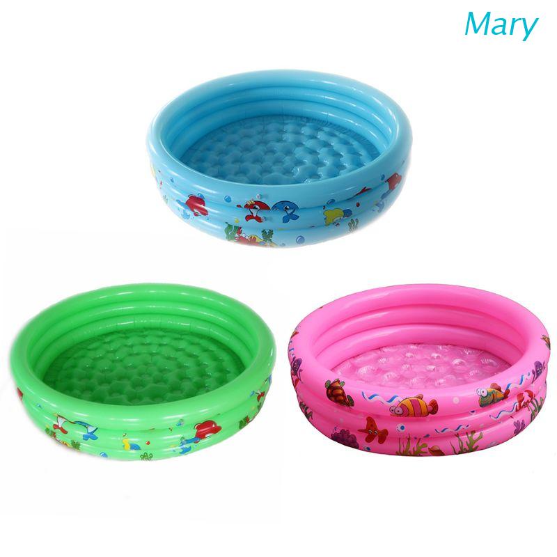 Mary 1 Set Kolam Renang Bayi / Anak Bentuk Bulat Inflatable Untuk Musim Panas