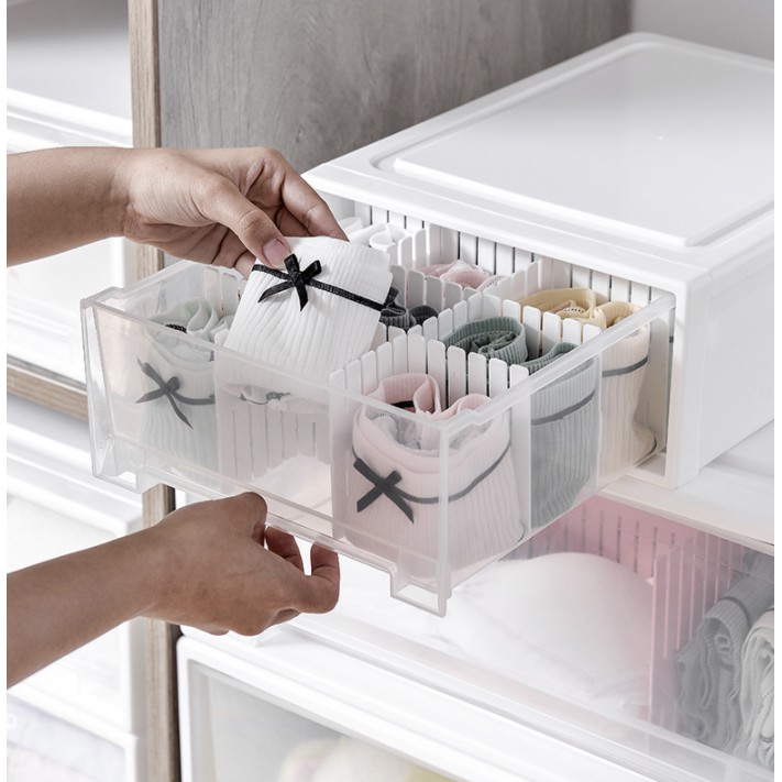 HL0198 Penyimpanan Laci Plastik Sepatu Pakaian Container Box Plastik S1057