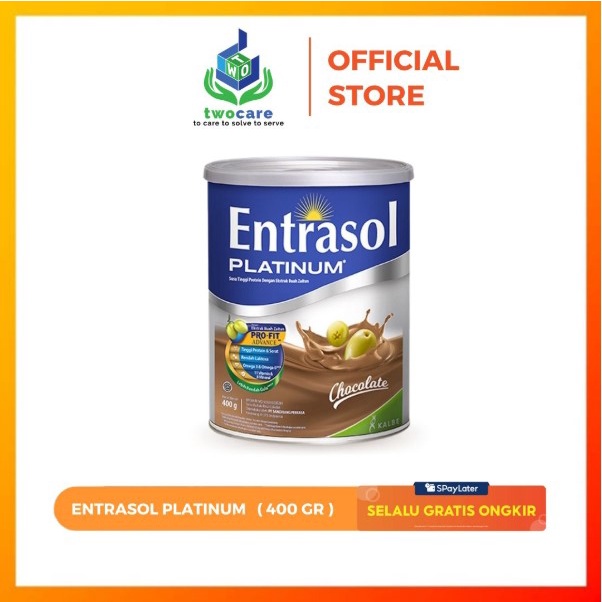 Entrasol Platinum Entrasol Senior 400 gr Vanilla Coklat - Susu Lansia