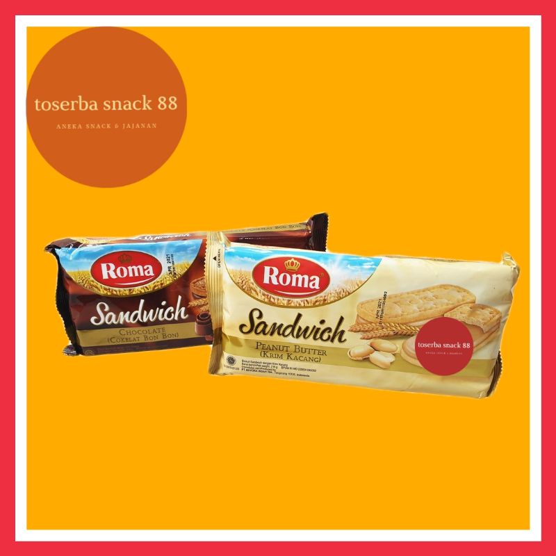 

ROMA SANDWICH/Biscuit Roma Varian Rasa (216 gram)