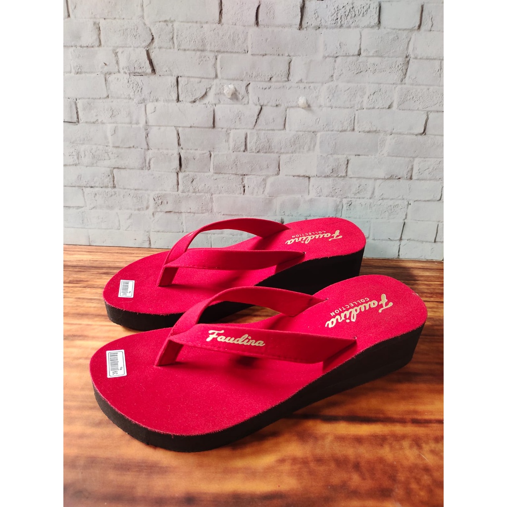 Sandal Wedges Jepit Faudina