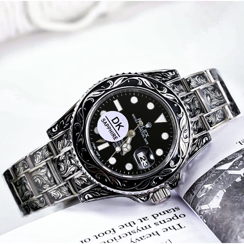 Jam Tangan Pria Merk Rolex Submariner Tatto Swiss Automatic Free Box
