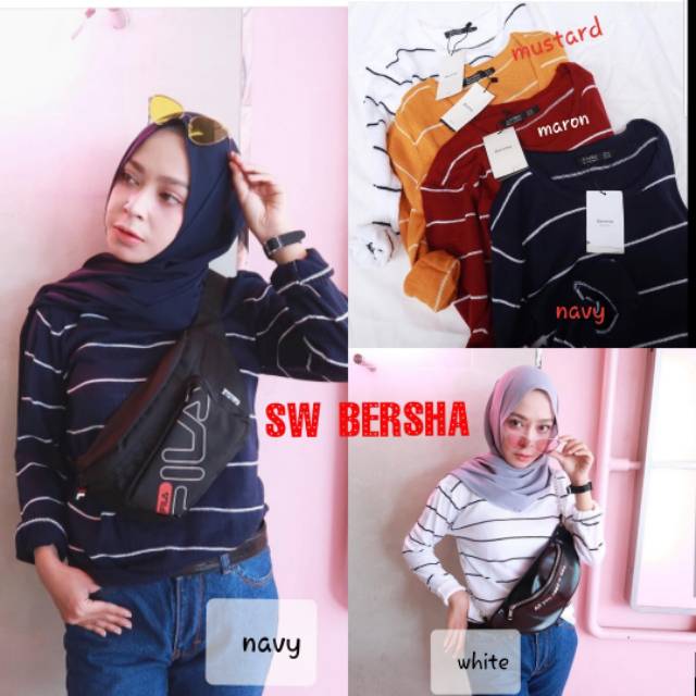 ZR Sw bersha / Sweater rajut wanita kekinian