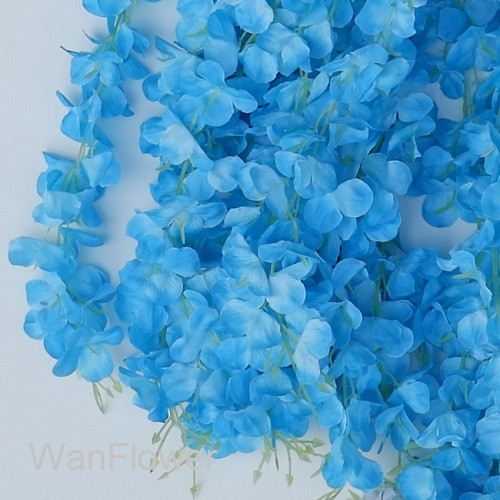 WANFlower Bunga Juntai Wisteria X3 Jumbo * BIRU MUDA (perTangkai) P1,1M