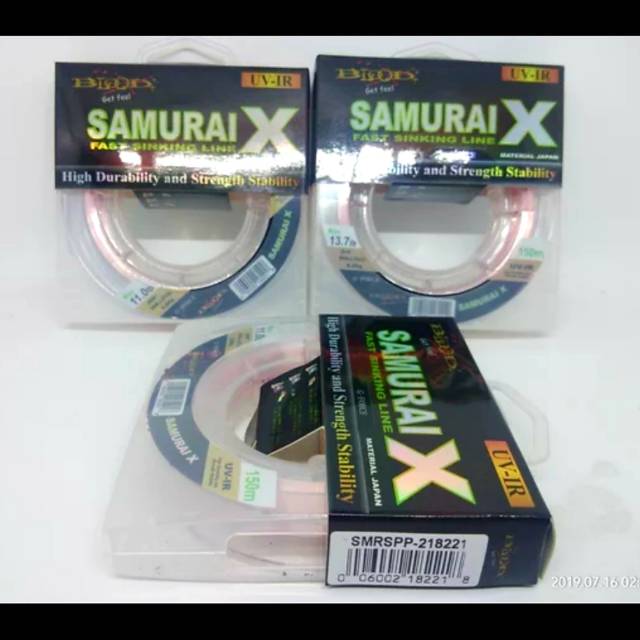 Senar / tali pancing blood samurai x - 150 m