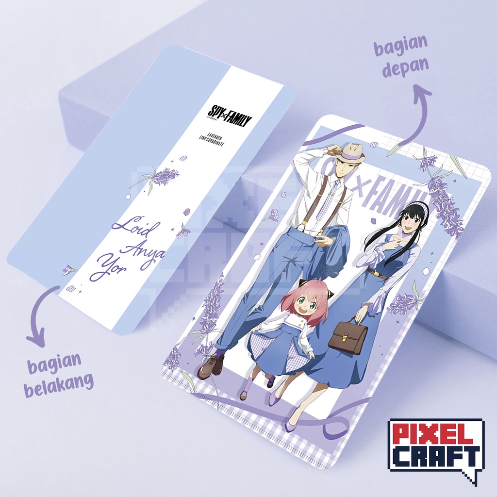 Photocard Karakter Anime SPY x FAMILY (Lavender Ver.)