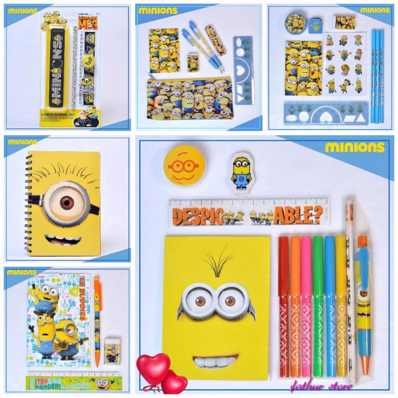 

Paket Alat Tulis Karakter Original Minions
