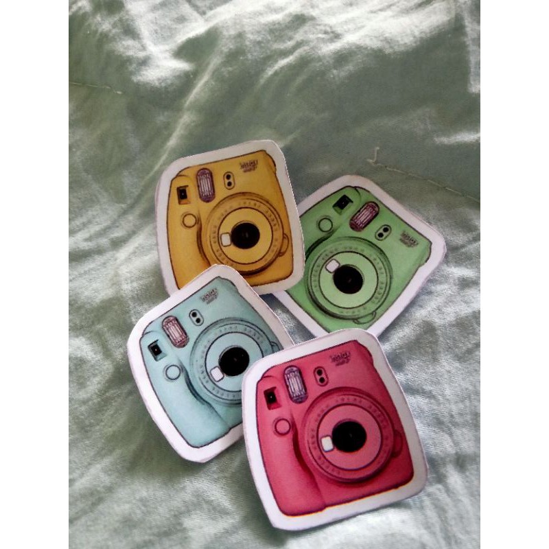 

#003(stiker aesthetic) stiker kamera glossy 30 stiker