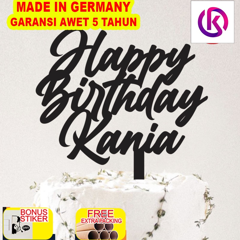 

Murah Custom Topper Birthday | Hiasan Kue Akrilik | Cake Topper - 10cm
