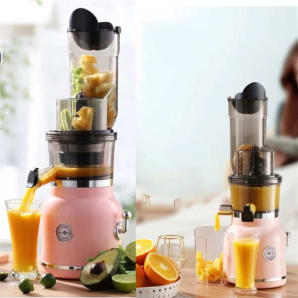 ALAT JUICE PERAS MULTIFUNGSI Kapasitas 800ml Juicer Kaliber Besar, Juicer Buah Dan Sayuran Otomatis Rumah Tangga Pembuat Jus Asli