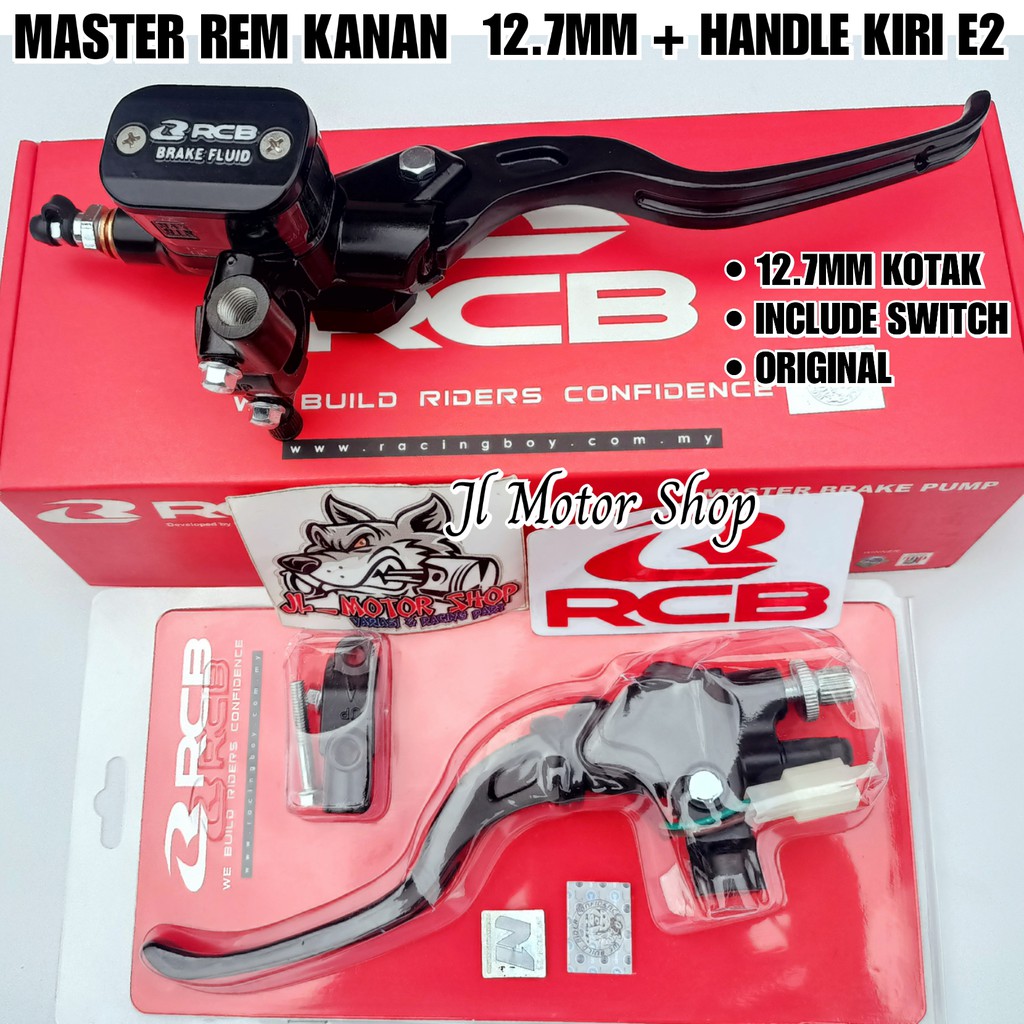 MASTER REM RCB KANAN KIRI HANDLE KOPLING RCB OVAL DAN KOTAK - MASTER REM RCB KIRI KANAN BEAT VARIO SCOOPY GENIO AEROX RXKING RX KING TIGER NINJA R RR 250 VIXION JUPITER MX MXKING SONIC SATRIA FU CBR MEGAPRO NMAX ADV PCX VARIO 160 MASTER REM RCB S1 E2 E3