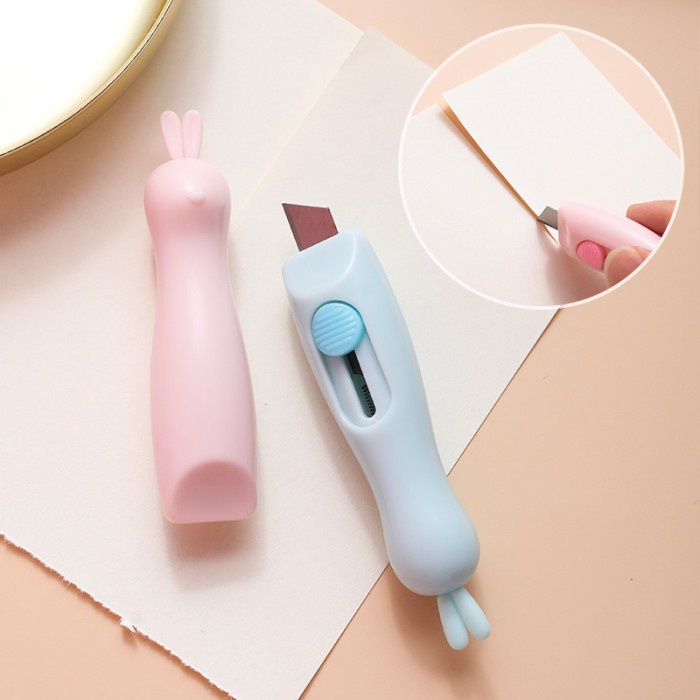 

[LBS] Mini Rabbit Cutter Knife Art Office School Supplies Cute Knife