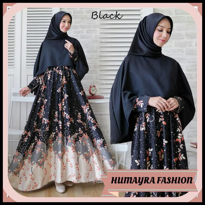 NM1K MAXI DRESS CAPE AYUKA GAMIS SYARI WANITA FASHION BAJU BUSANA MUSLIM QN4X