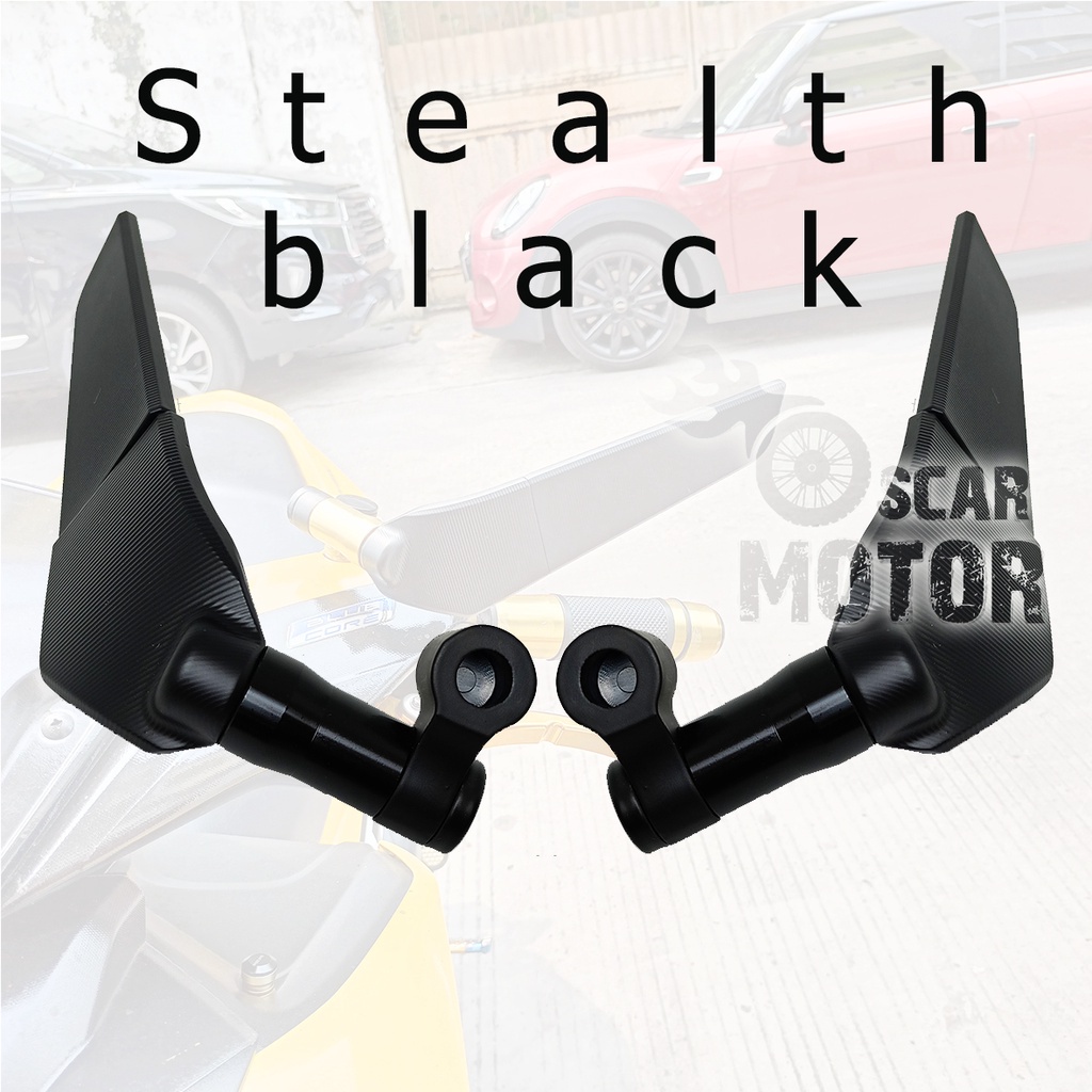 SPION WINGLET FULL CNC STEALTH BLACK UNIVERSAL TOMOK PNP SEMUA MOTOR motor