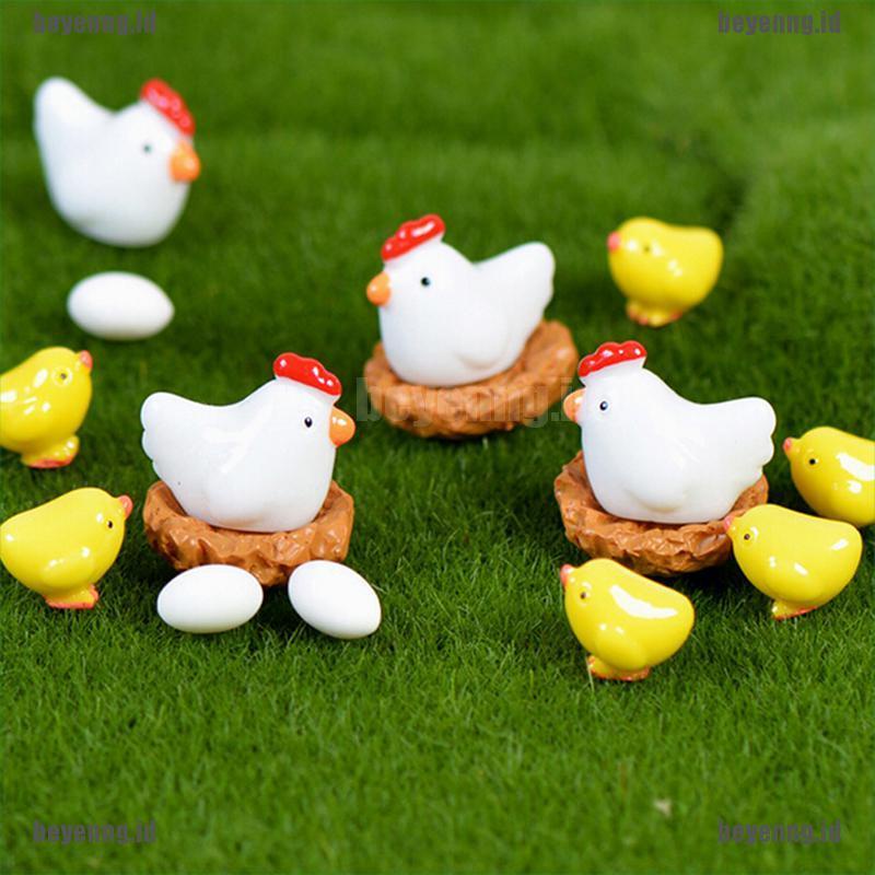 Bey Miniatur Ayam Bahan Resin Untuk Dekorasi Taman Minifairy Gardenrumah