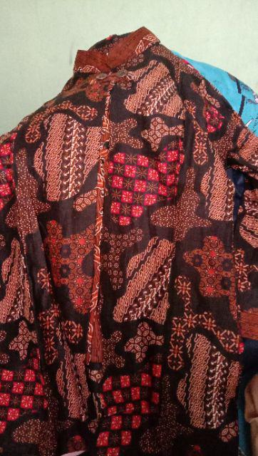 Terlaris Serut Genes Jelita Tunic Navbor Yelbor Whitbor Creambor Tunik Batik Modern Hrb030 D