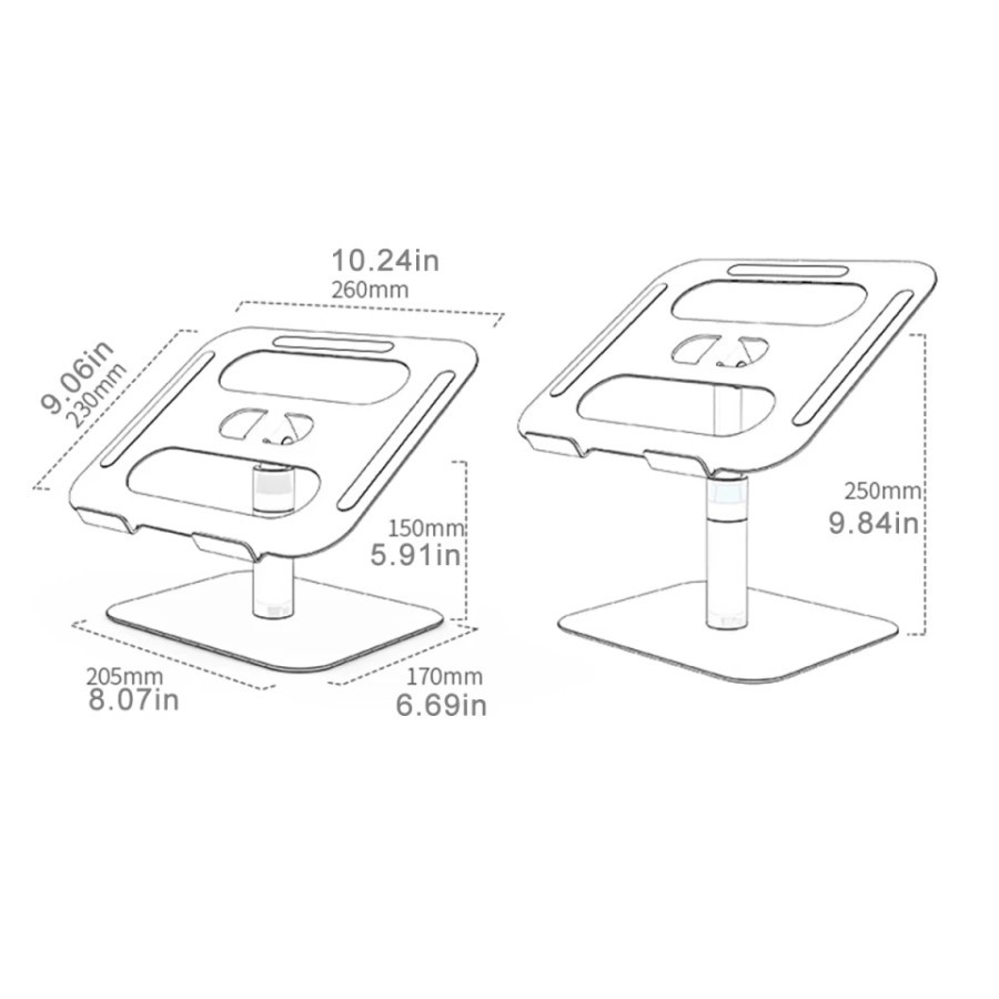 NA - Holder Laptop / Macbook Aluminium Folding Cooling Stand VLS 03