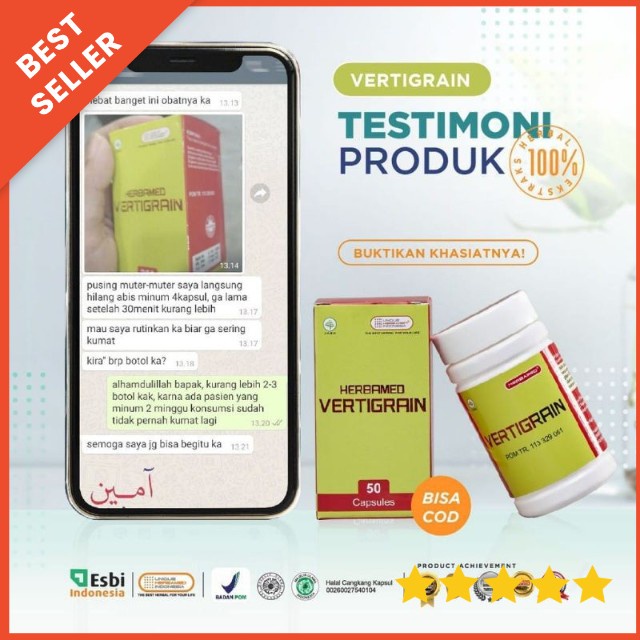 VERTIGRAIN Obat Herbal Sakit Kepala Vertigo Migrain