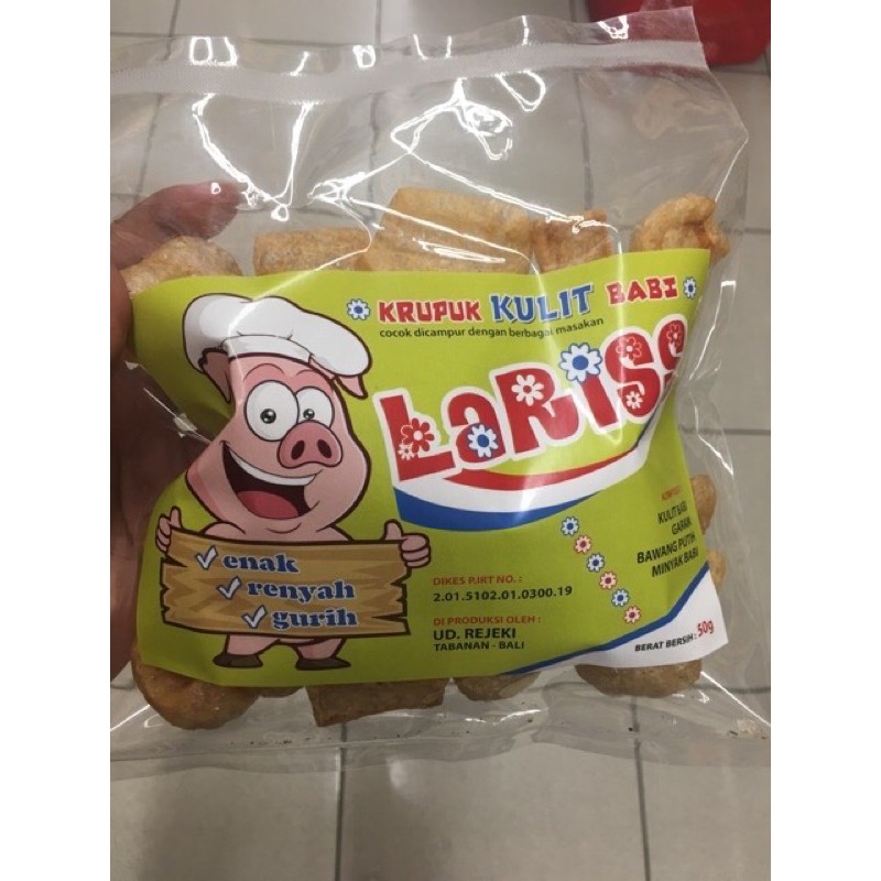 

Kerupuk Kulit Babi Laris 50gr