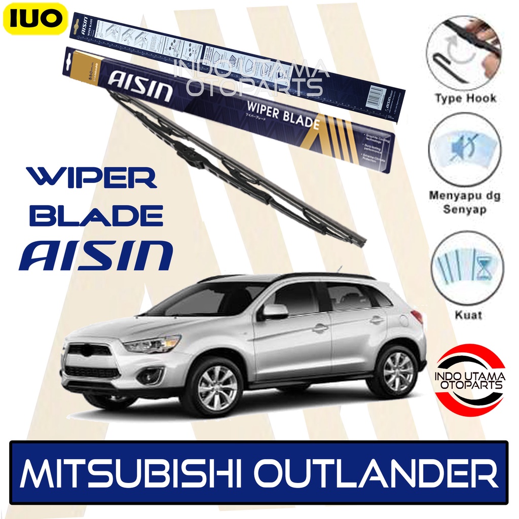 Wiper Mobil Mitsubishi Outlander AISIN Sepasang 20-24&quot; ORIGINAL