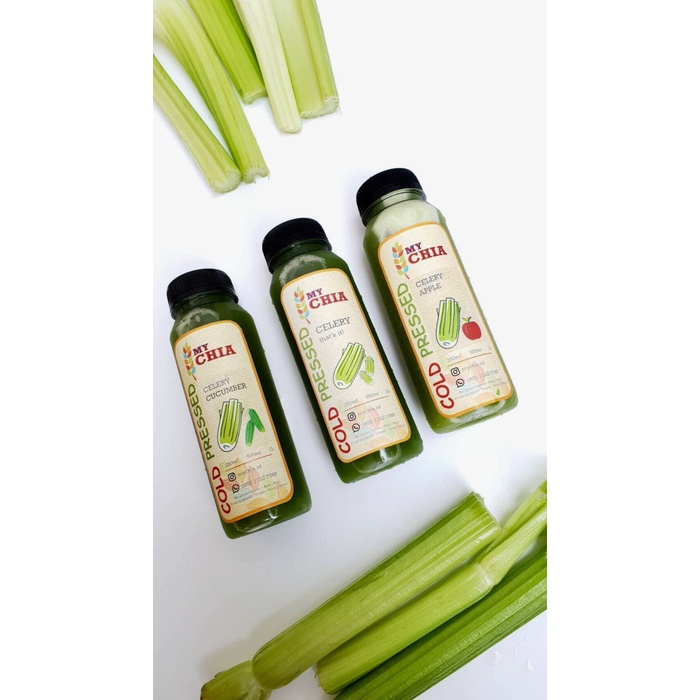 

b01n1nh Paket Jus Seledri 3 Hari : Celery Juice Level 1/2/3 500Ml 3 Botol - Level 1 2 3 Mix Ds201Fs