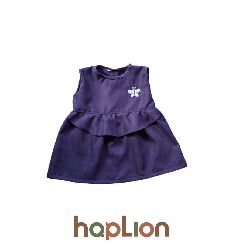 Dress Tanpa Lengan Kutung Anak Perempuan 1-3 Tahun | Haplion Kidswear