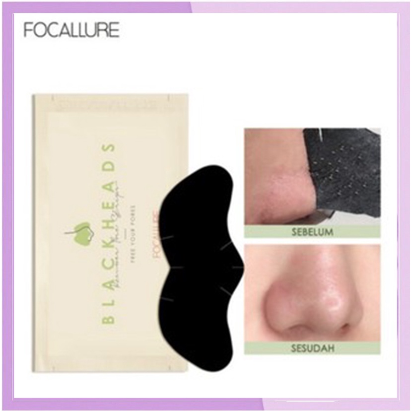 FOCALLURE Pembersih Komedo Strip / Pori-Pori Hidung Blackhead Remover