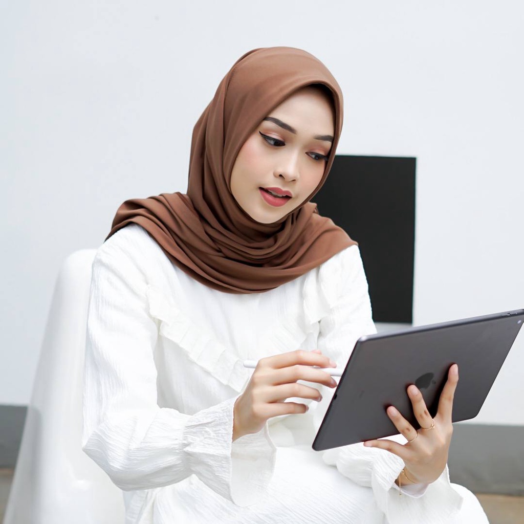 Izzy Square Instant - Albata Hijab-Izzy Brownsugar